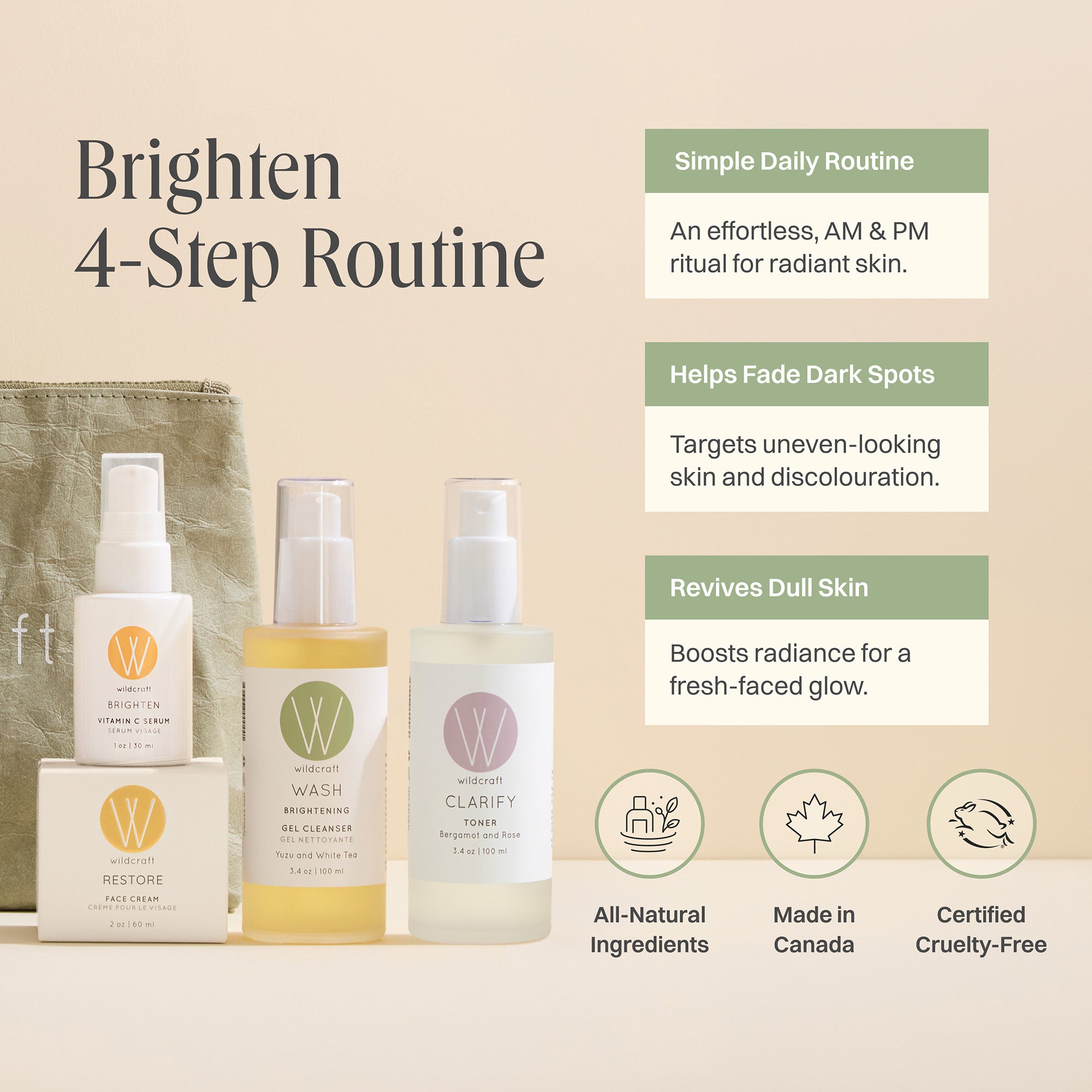 Brighten 4-Step Routine - Wildcraft